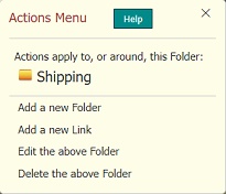 Action Menu Folder